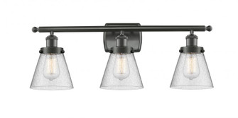 Cone - 3 Light - 26 inch - Oil Rubbed Bronze - Bath Vanity Light (3442|916-3W-OB-G64-LED)