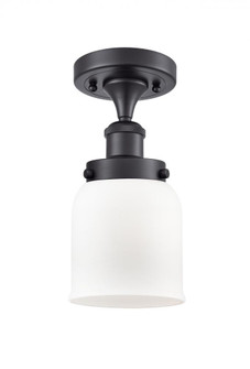 Bell - 1 Light - 5 inch - Matte Black - Semi-Flush Mount (3442|916-1C-BK-G51)