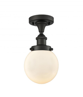 Beacon - 1 Light - 6 inch - Oil Rubbed Bronze - Semi-Flush Mount (3442|916-1C-OB-G201-6-LED)