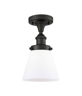 Cone - 1 Light - 6 inch - Oil Rubbed Bronze - Semi-Flush Mount (3442|916-1C-OB-G61-LED)