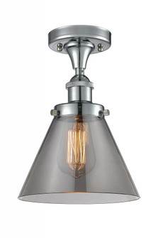 Cone - 1 Light - 8 inch - Polished Chrome - Semi-Flush Mount (3442|916-1C-PC-G43-LED)