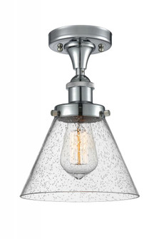 Cone - 1 Light - 8 inch - Polished Chrome - Semi-Flush Mount (3442|916-1C-PC-G44)