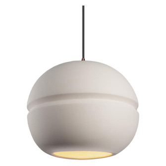 Large Sphere 1-Light LED Pendant (254|CER-6415-BIS-DBRZ-BKCD-LED2-1400)