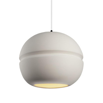 Large Sphere 1-Light LED Pendant (254|CER-6415-BIS-MBLK-WTCD-LED2-1400)