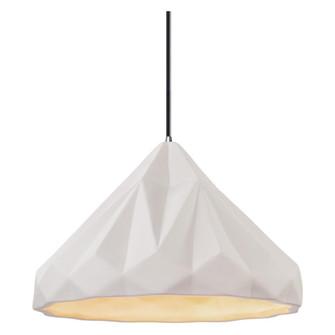 Geometric 1-Light LED Pendant (254|CER-6450-BIS-CROM-BKCD-LED1-700)