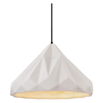 Geometric 1-Light LED Pendant (254|CER-6450-BIS-MBLK-BKCD-LED1-700)