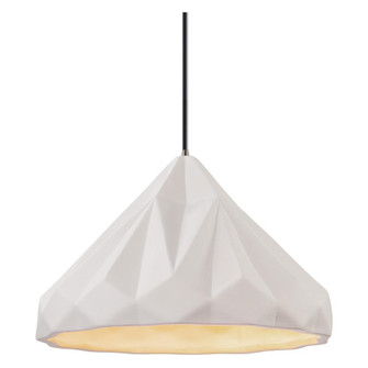 Geometric 1-Light LED Pendant (254|CER-6450-BIS-NCKL-BKCD-LED1-700)