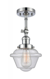 Oxford - 1 Light - 7 inch - Polished Chrome - Adjustable Semi-Flush Mount (3442|201F-PC-G534-LED)