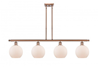 Athens - 4 Light - 48 inch - Antique Copper - Stem hung - Island Light (3442|516-4I-AC-G121-LED)