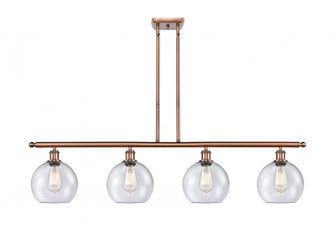 Athens - 4 Light - 48 inch - Antique Copper - Stem hung - Island Light (3442|516-4I-AC-G124-LED)