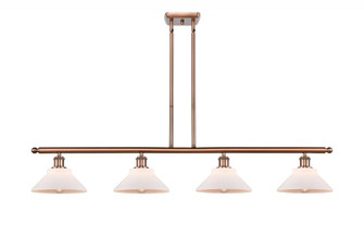 Orwell - 4 Light - 48 inch - Antique Copper - Cord hung - Island Light (3442|516-4I-AC-G131)