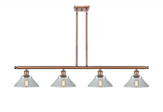 Orwell - 4 Light - 48 inch - Antique Copper - Stem hung - Island Light (3442|516-4I-AC-G132)