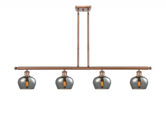 Fenton - 4 Light - 48 inch - Antique Copper - Stem hung - Island Light (3442|516-4I-AC-G93-LED)