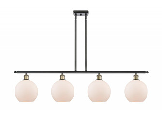 Athens - 4 Light - 48 inch - Black Antique Brass - Stem hung - Island Light (3442|516-4I-BAB-G121)
