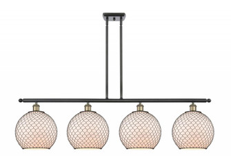 Large Farmhouse Chicken Wire 4 Light Island Light (3442|516-4I-BAB-G121-10CBK)