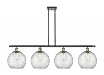 Large Farmhouse Chicken Wire 4 Light Island Light (3442|516-4I-BAB-G122-10CBK)