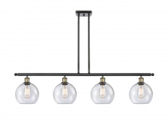 Athens - 4 Light - 48 inch - Black Antique Brass - Stem hung - Island Light (3442|516-4I-BAB-G124-LED)