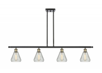 Conesus - 4 Light - 48 inch - Black Antique Brass - Stem hung - Island Light (3442|516-4I-BAB-G275-LED)