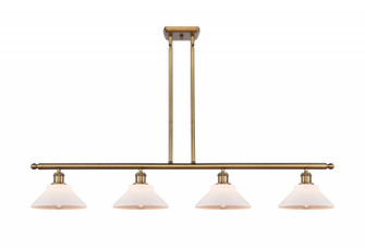 Orwell - 4 Light - 48 inch - Brushed Brass - Stem hung - Island Light (3442|516-4I-BB-G131-LED)