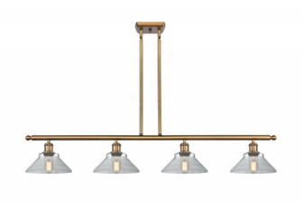 Orwell - 4 Light - 48 inch - Brushed Brass - Stem hung - Island Light (3442|516-4I-BB-G132-LED)