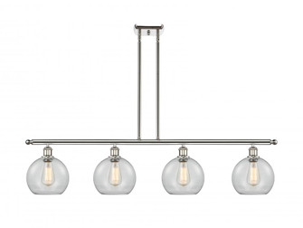 Athens - 4 Light - 48 inch - Polished Nickel - Stem hung - Island Light (3442|516-4I-PN-G122-LED)