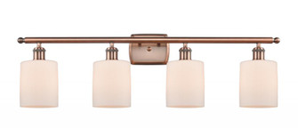 Cobbleskill - 4 Light - 35 inch - Antique Copper - Bath Vanity Light (3442|516-4W-AC-G111-LED)