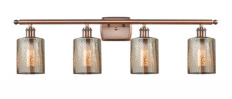 Cobbleskill - 4 Light - 35 inch - Antique Copper - Bath Vanity Light (3442|516-4W-AC-G116-LED)