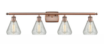 Conesus - 4 Light - 36 inch - Antique Copper - Bath Vanity Light (3442|516-4W-AC-G275)