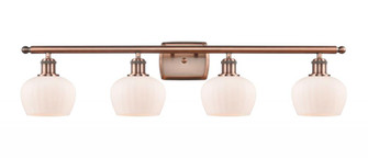 Fenton - 4 Light - 37 inch - Antique Copper - Bath Vanity Light (3442|516-4W-AC-G91)