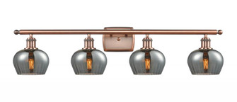 Fenton - 4 Light - 37 inch - Antique Copper - Bath Vanity Light (3442|516-4W-AC-G93-LED)