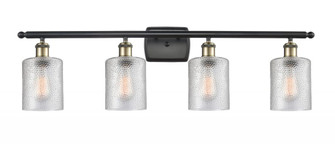 Cobbleskill - 4 Light - 35 inch - Black Antique Brass - Bath Vanity Light (3442|516-4W-BAB-G112-LED)