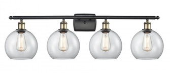 Athens - 4 Light - 38 inch - Black Antique Brass - Bath Vanity Light (3442|516-4W-BAB-G122-LED)