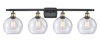 Athens - 4 Light - 38 inch - Black Antique Brass - Bath Vanity Light (3442|516-4W-BAB-G124-LED)
