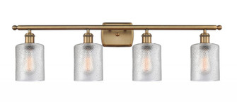 Cobbleskill - 4 Light - 35 inch - Brushed Brass - Bath Vanity Light (3442|516-4W-BB-G112-LED)