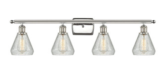 Conesus - 4 Light - 36 inch - Polished Nickel - Bath Vanity Light (3442|516-4W-PN-G275-LED)