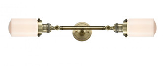 Dover - 2 Light - 5 inch - Antique Brass - Adjustable Bath Vanity Light (3442|208L-AB-G311-LED)