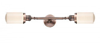 Dover - 2 Light - 5 inch - Antique Copper - Adjustable Bath Vanity Light (3442|208L-AC-G311)