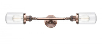 Dover - 2 Light - 5 inch - Antique Copper - Adjustable Bath Vanity Light (3442|208L-AC-G312)