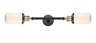 Dover - 2 Light - 5 inch - Black Antique Brass - Adjustable Bath Vanity Light (3442|208L-BAB-G311)