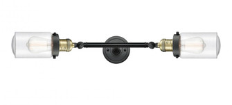 Dover - 2 Light - 5 inch - Black Antique Brass - Adjustable Bath Vanity Light (3442|208L-BAB-G314-LED)