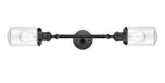 Dover - 2 Light - 5 inch - Matte Black - Adjustable Bath Vanity Light (3442|208L-BK-G312-LED)