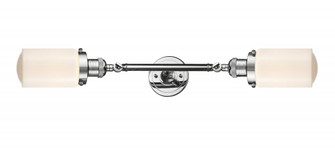 Dover - 2 Light - 5 inch - Polished Chrome - Adjustable Bath Vanity Light (3442|208L-PC-G311-LED)