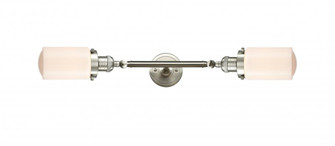 Dover - 2 Light - 5 inch - Brushed Satin Nickel - Adjustable Bath Vanity Light (3442|208L-SN-G311)