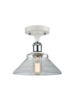 Orwell - 1 Light - 8 inch - White Polished Chrome - Semi-Flush Mount (3442|516-1C-WPC-G132)