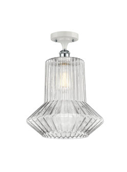 Springwater - 1 Light - 12 inch - White Polished Chrome - Semi-Flush Mount (3442|516-1C-WPC-G212)
