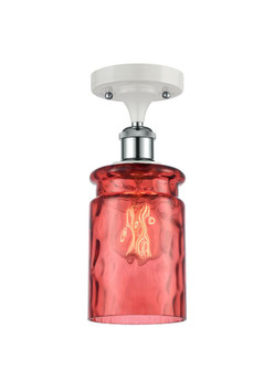 Candor 1 Light Semi-Flush Mount (3442|516-1C-WPC-G352-RD-LED)