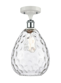 Waverly - 1 Light - 8 inch - White Polished Chrome - Semi-Flush Mount (3442|516-1C-WPC-G372-LED)