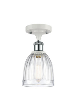 Brookfield - 1 Light - 6 inch - White Polished Chrome - Semi-Flush Mount (3442|516-1C-WPC-G442)