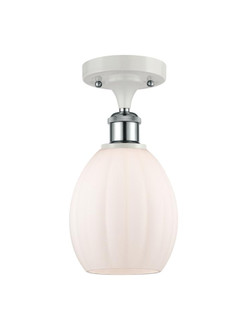 Eaton - 1 Light - 6 inch - White Polished Chrome - Semi-Flush Mount (3442|516-1C-WPC-G81)
