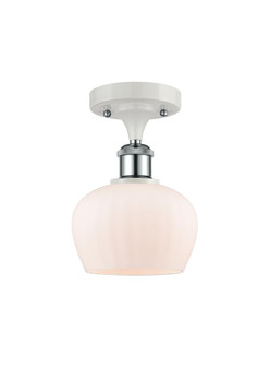 Fenton - 1 Light - 7 inch - White Polished Chrome - Semi-Flush Mount (3442|516-1C-WPC-G91)